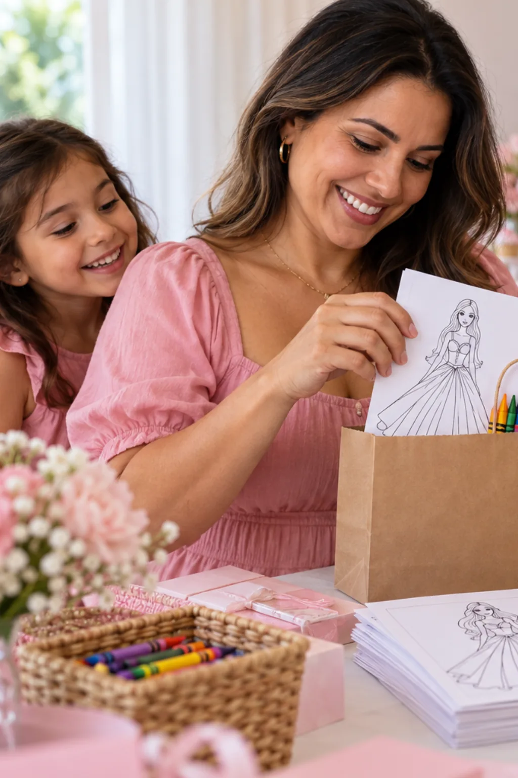 desenhos de roupas da Barbie para colorir — exemplo criado na Desenhos pra Colorir