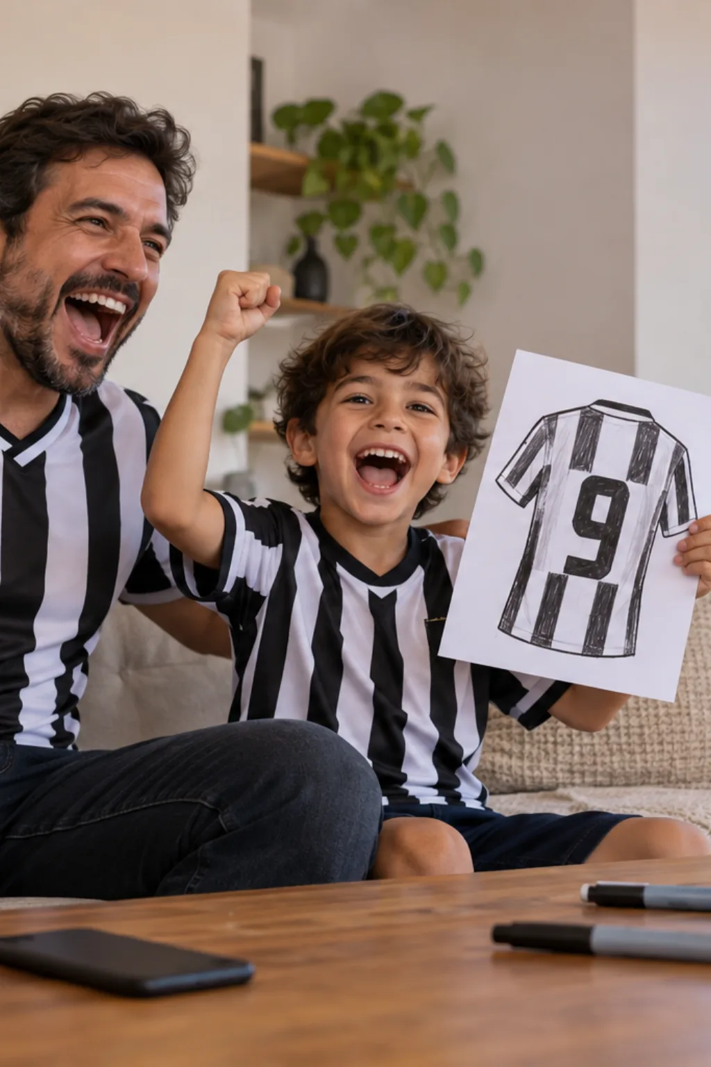 desenho da camisa do Atlético Mineiro para colorir — exemplo criado na Desenhos pra Colorir