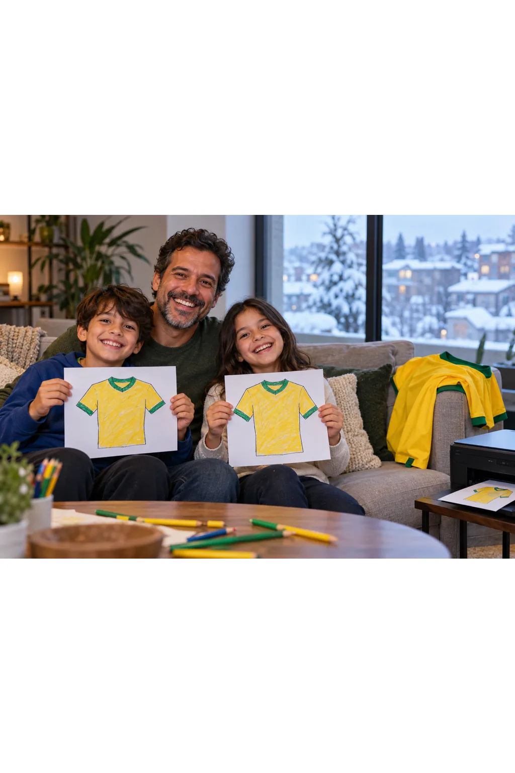 desenho da camisa do Brasil para colorir — exemplo criado na Desenhos pra Colorir