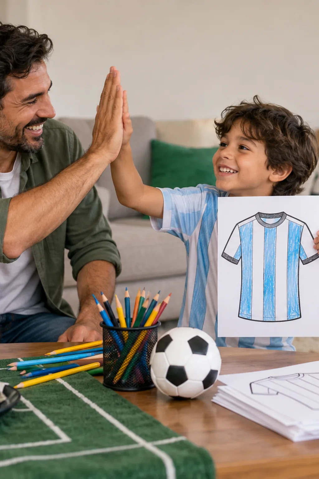 desenho da camisa do messi para colorir — exemplo criado na Desenhos pra Colorir
