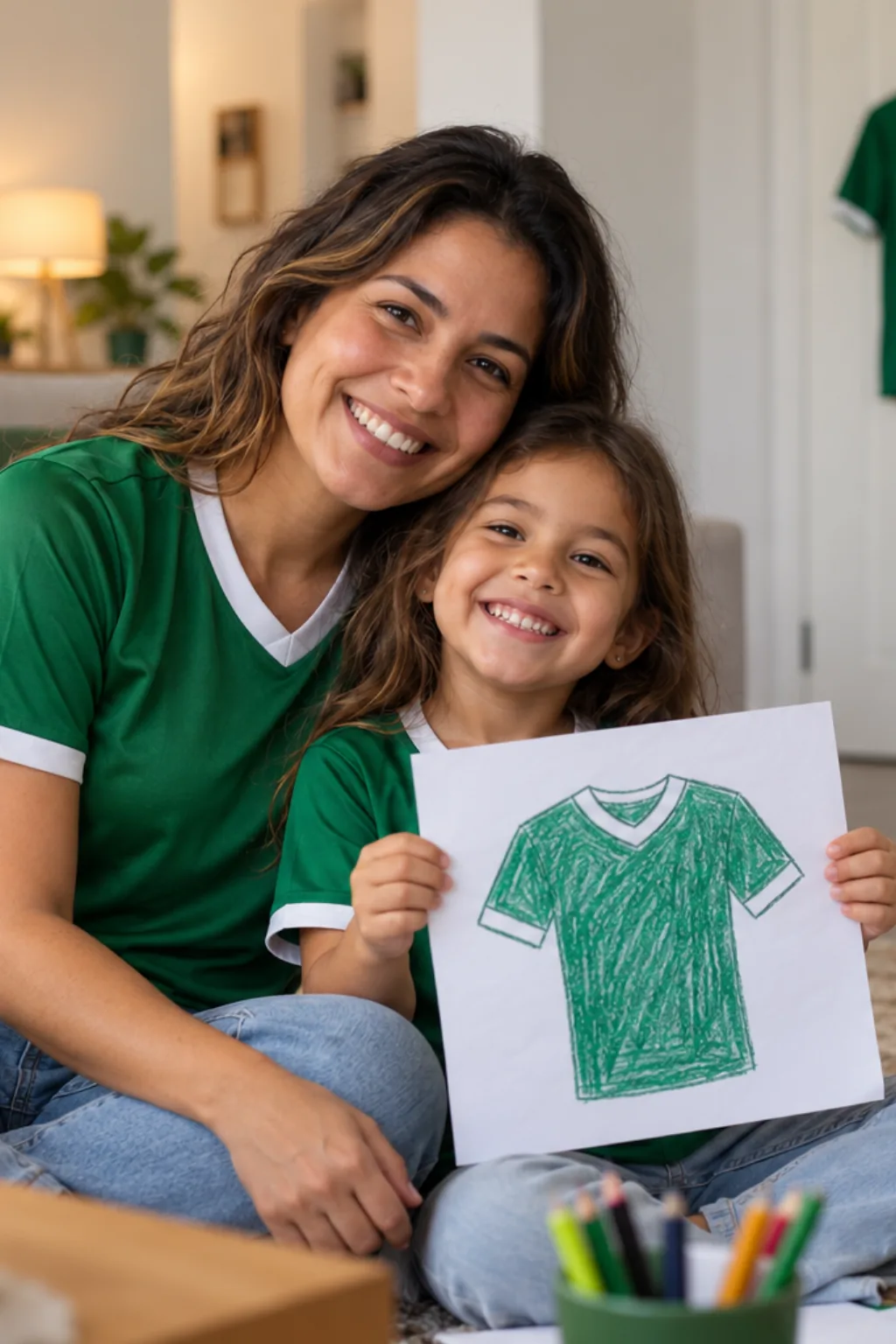 desenho da camisa do Palmeiras para colorir — exemplo criado na Desenhos pra Colorir