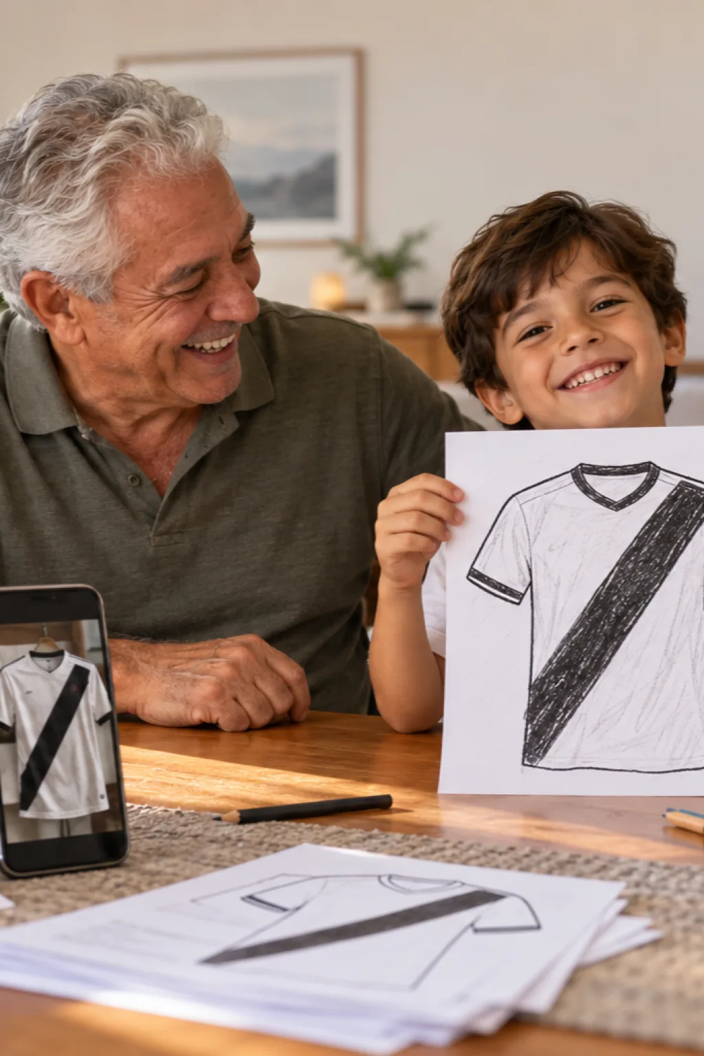 desenho da camisa do vasco para colorir — exemplo criado na Desenhos pra Colorir