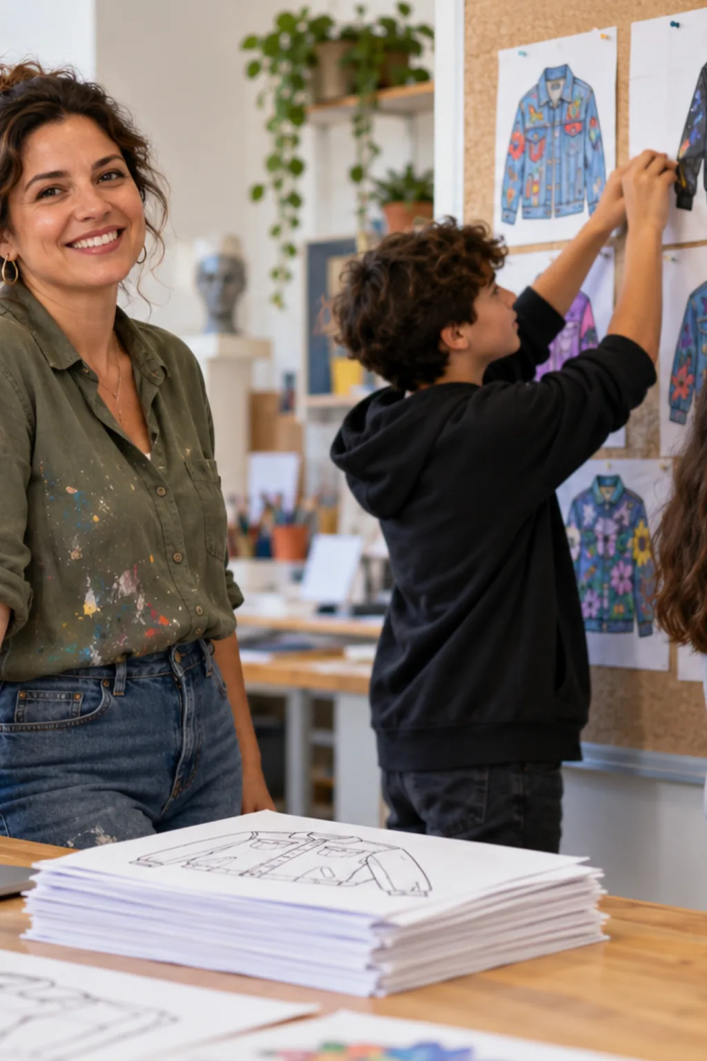 desenhos de jaquetas para colorir — exemplo criado na Desenhos pra Colorir