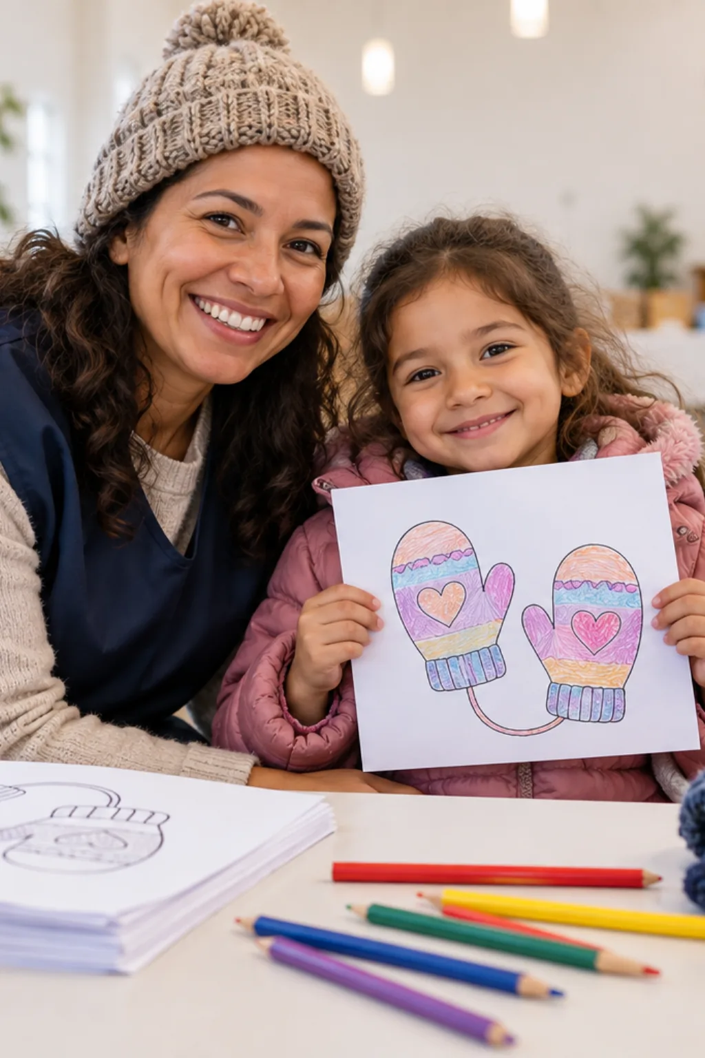 desenhos de luvas para colorir — exemplo criado na Desenhos pra Colorir