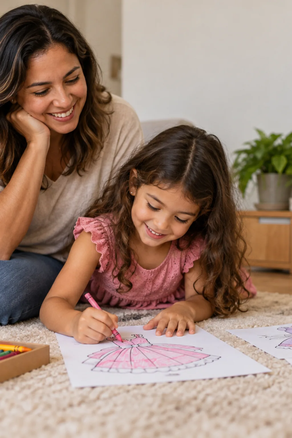 desenhos de roupas de menina para colorir — exemplo criado na Desenhos pra Colorir