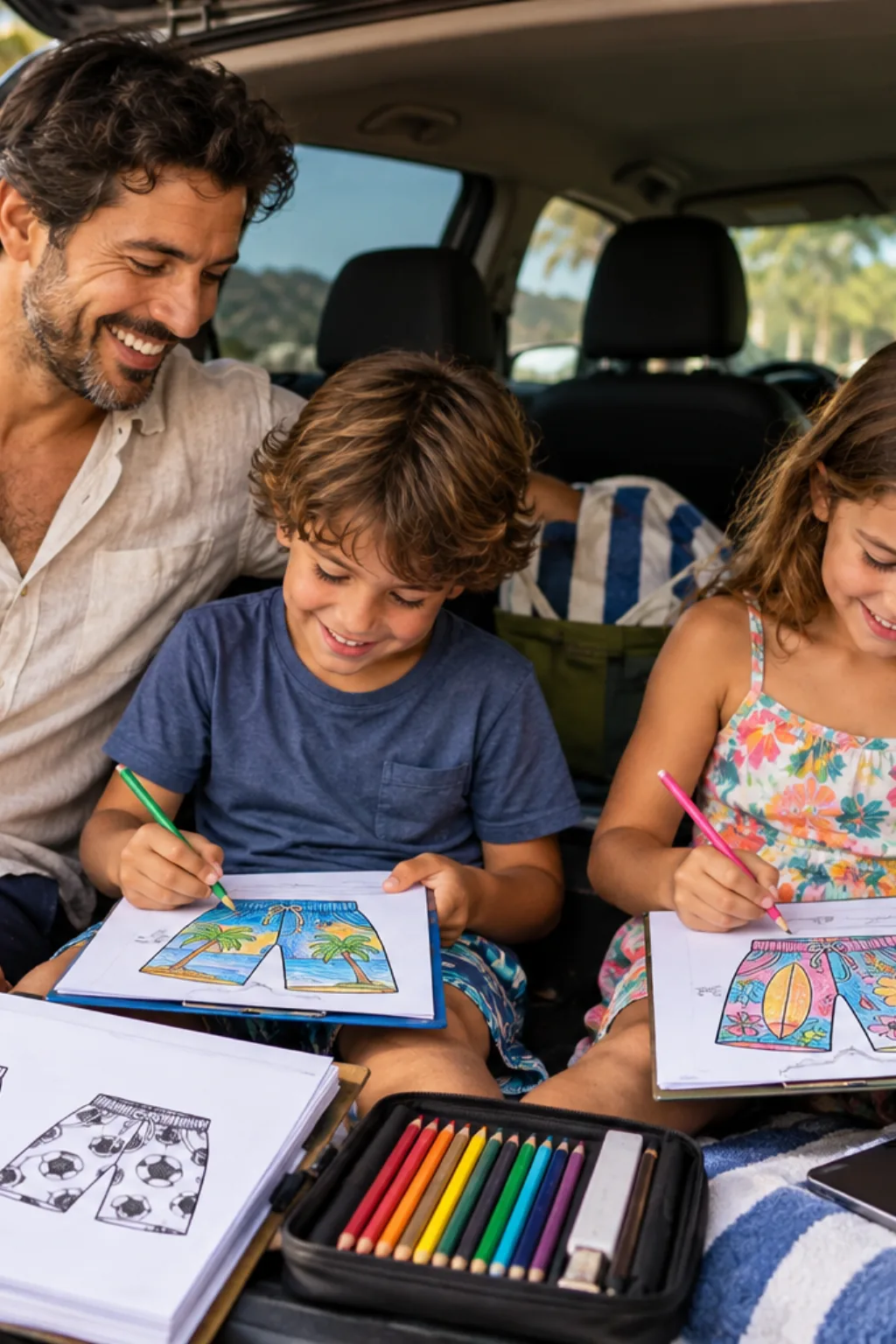 desenhos de shorts para colorir — exemplo criado na Desenhos pra Colorir