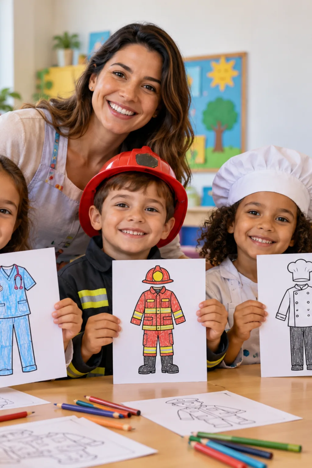 desenhos de uniformes para colorir — exemplo criado na Desenhos pra Colorir