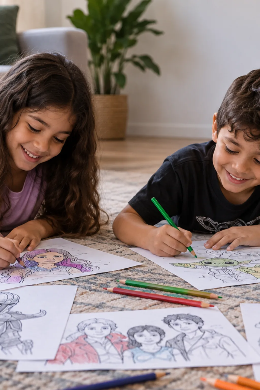 desenhos para colorir — exemplo criado na Desenhos pra Colorir