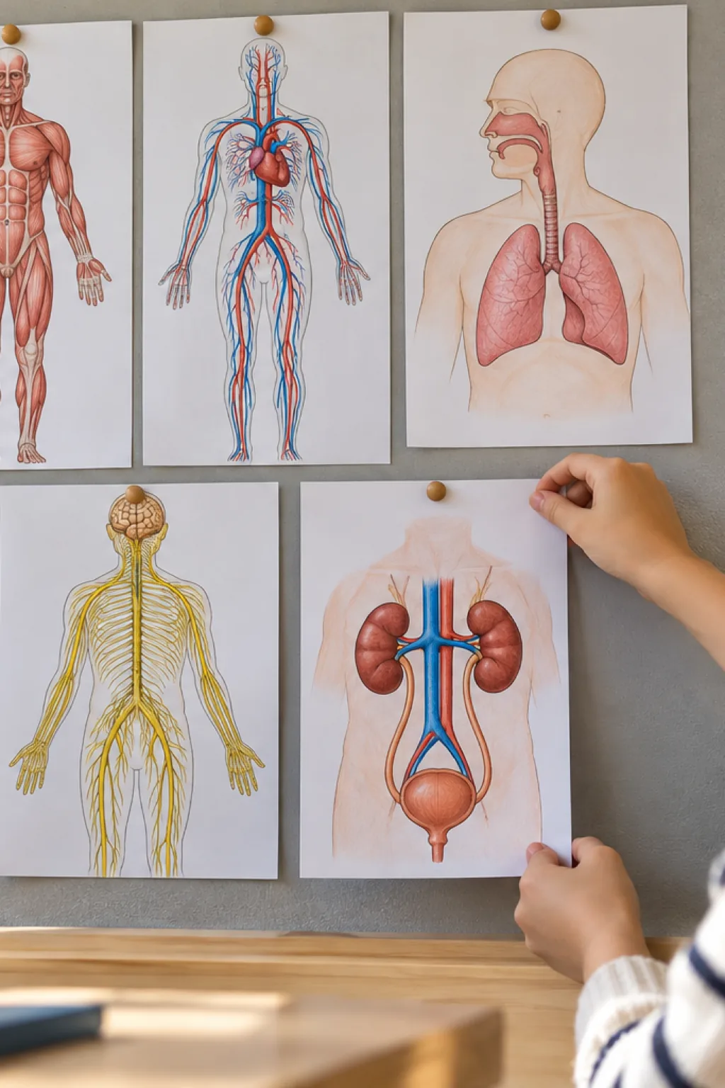 Desenhos dos Sistemas do Corpo Humano para Colorir - Depois