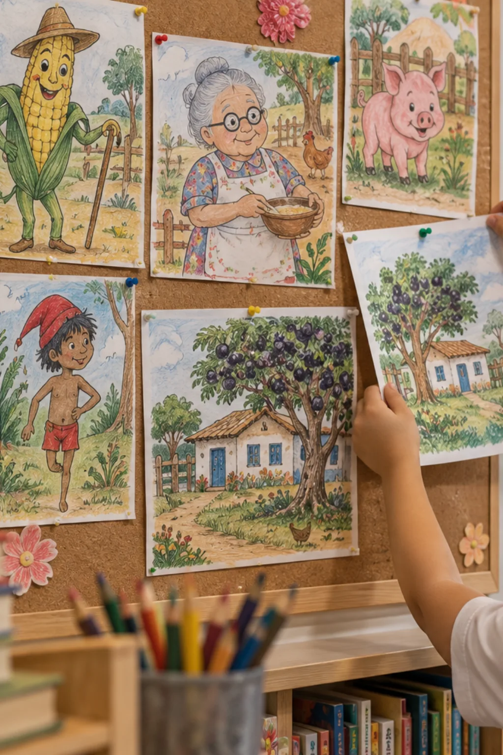 Desenhos do Sítio do Picapau Amarelo para Colorir - Depois