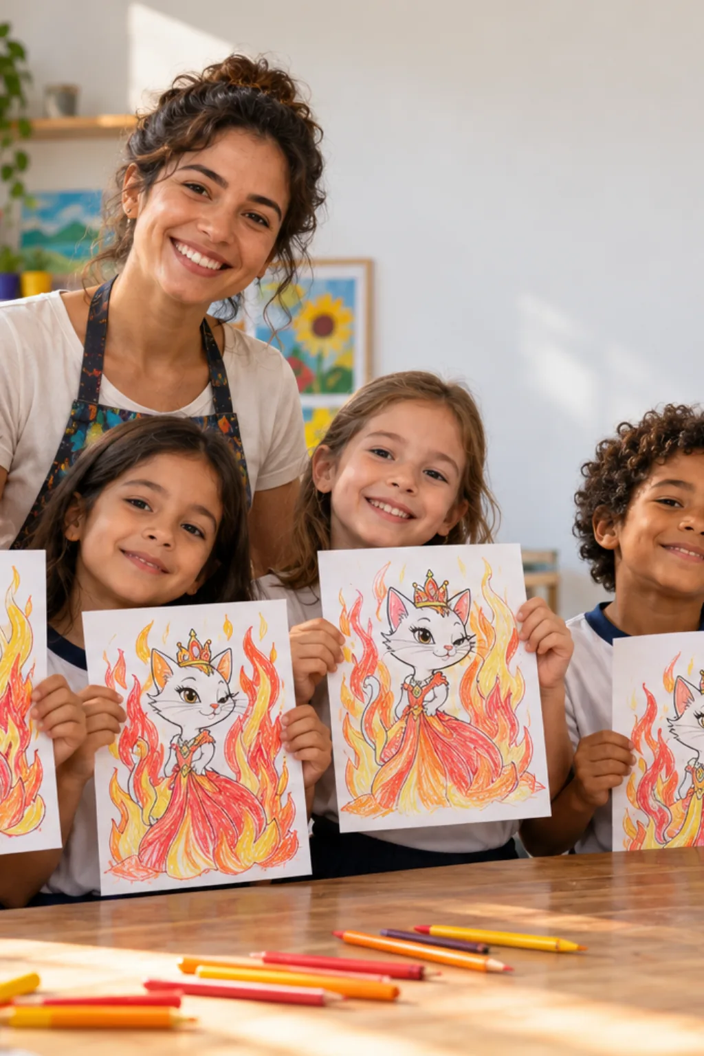 desenhos da blaze de sonic para colorir — exemplo criado na Desenhos pra Colorir