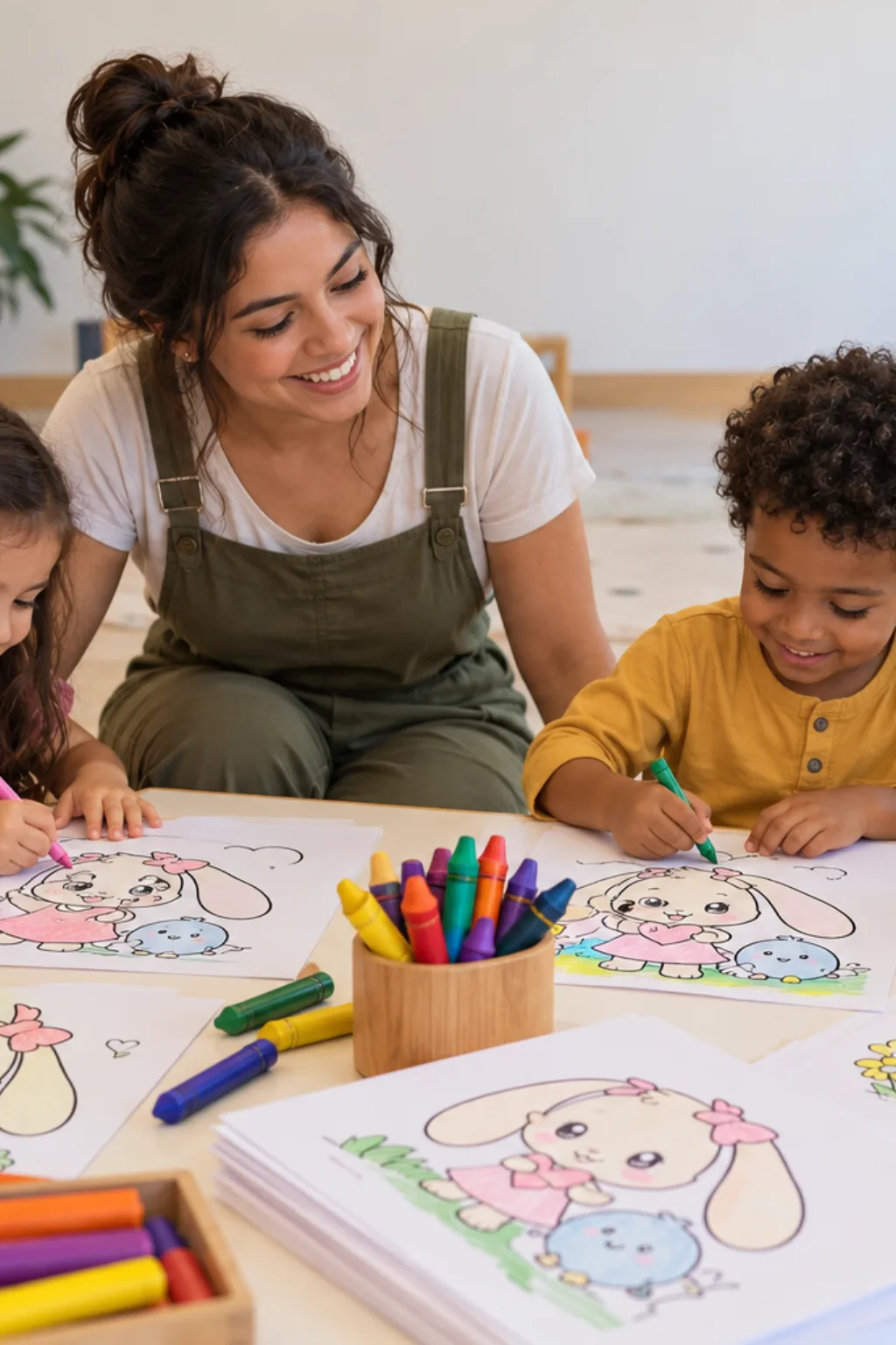desenhos da Cream the Rabbit para colorir — exemplo criado na Desenhos pra Colorir