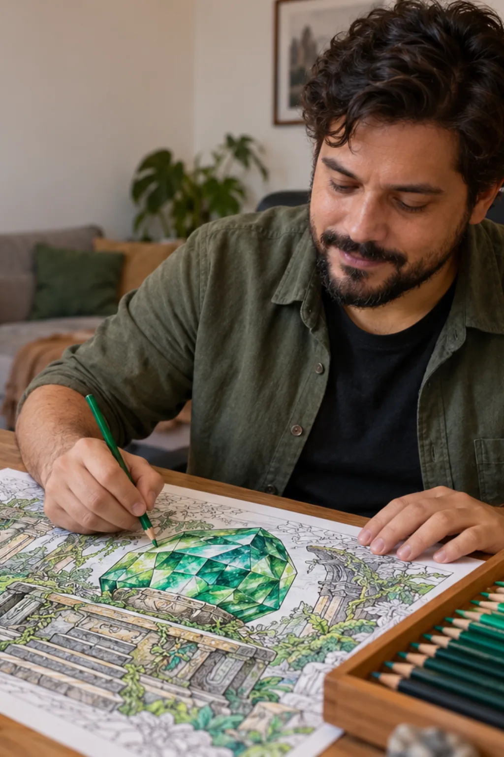 desenhos da Esmeralda Mestre de Sonic para colorir — exemplo criado na Desenhos pra Colorir