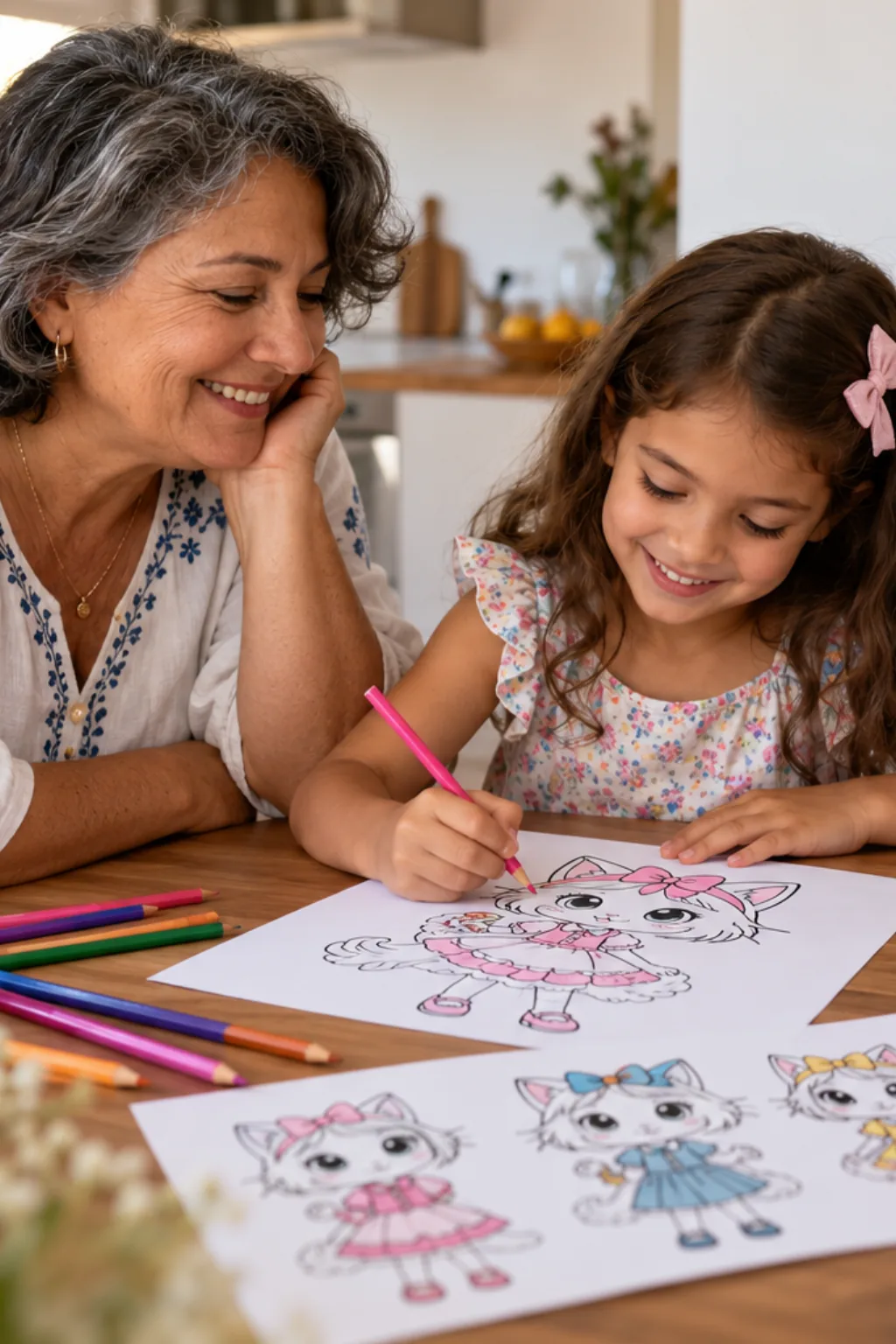 desenhos da Honey the Cat para colorir — exemplo criado na Desenhos pra Colorir