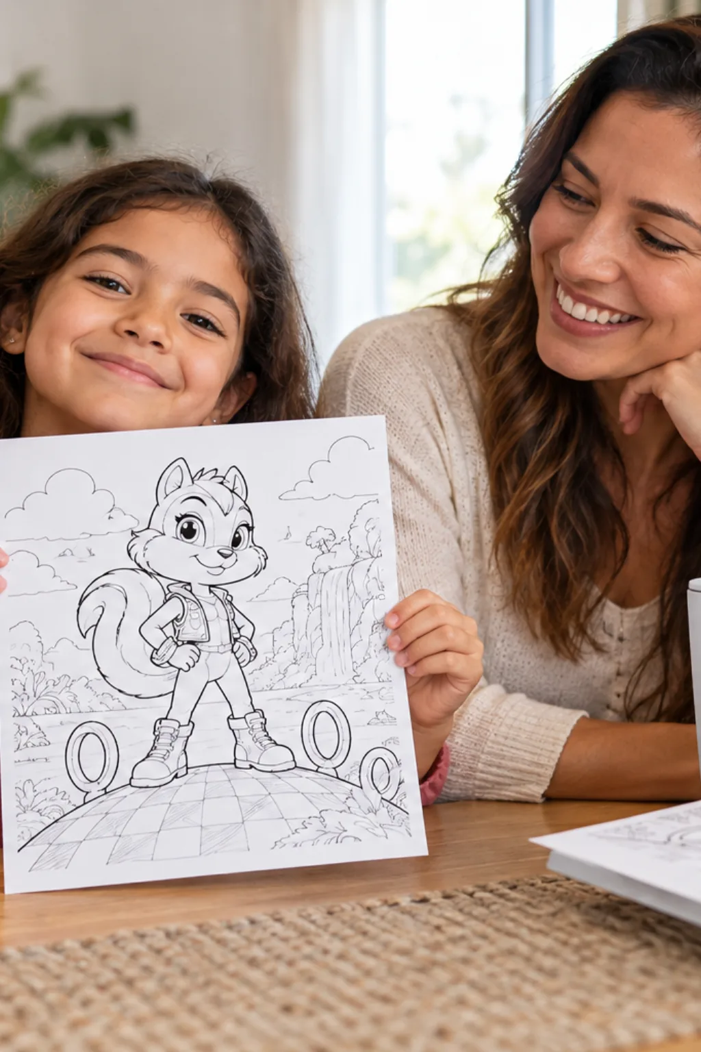 desenhos da Sally Acorn para colorir — exemplo criado na Desenhos pra Colorir