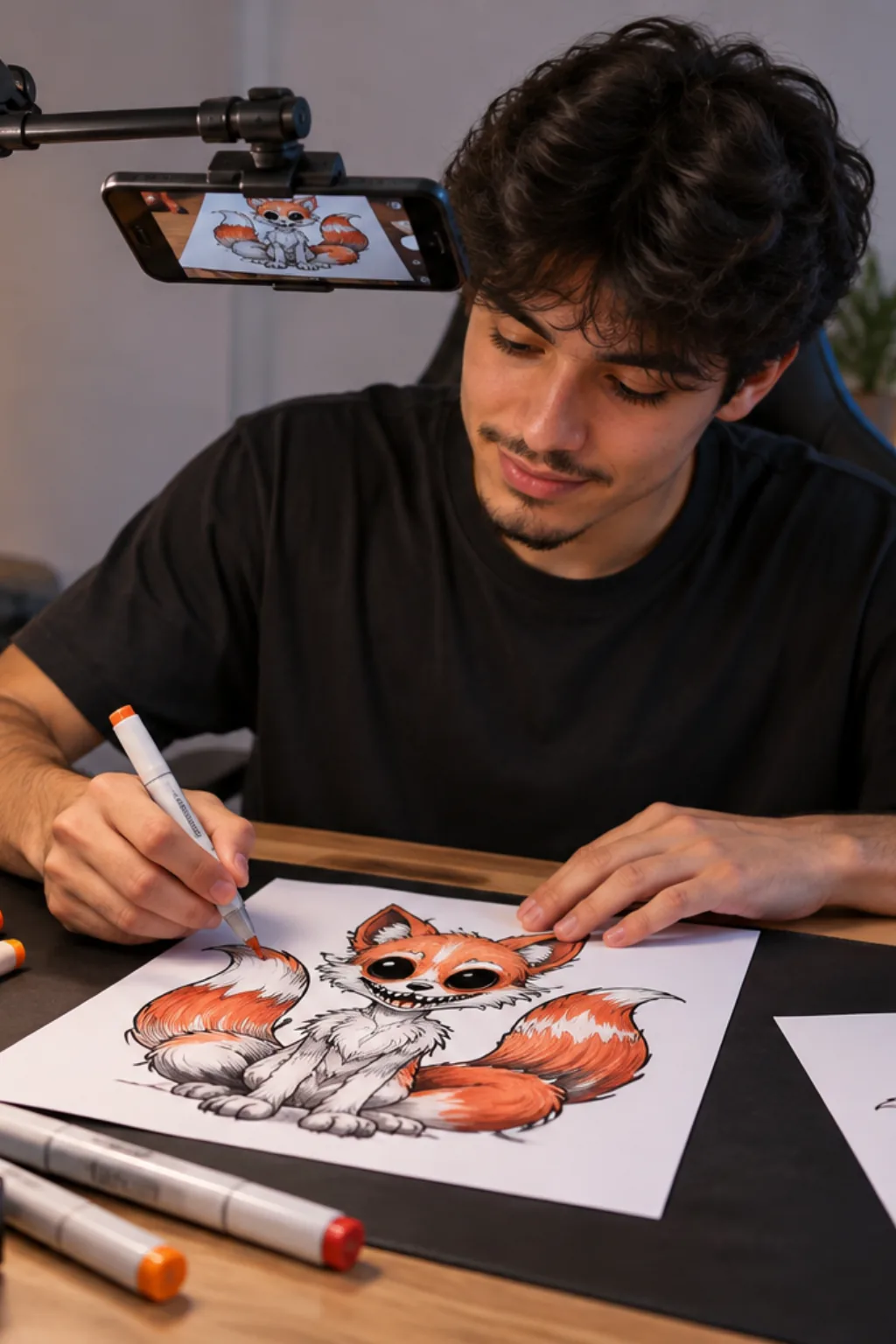desenhos do Tails.EXE para colorir — exemplo criado na Desenhos pra Colorir