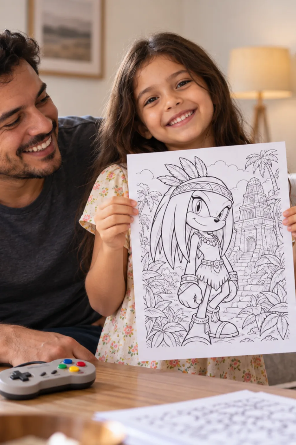 desenhos de Tikal para colorir — exemplo criado na Desenhos pra Colorir