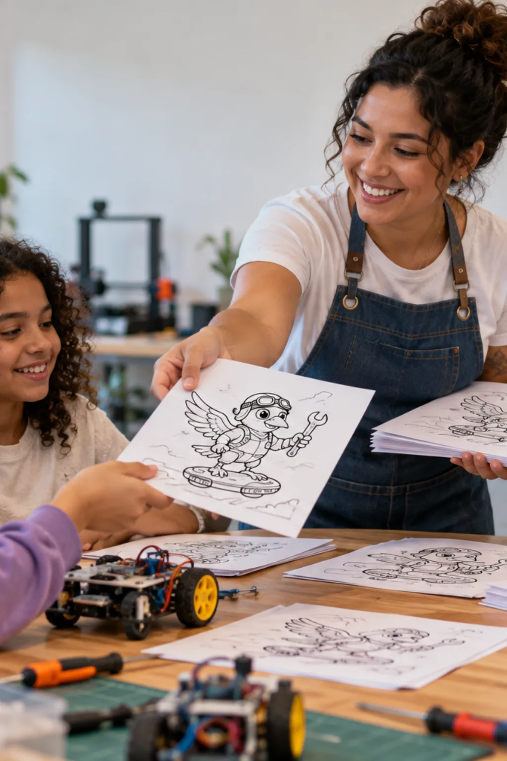 desenhos da Wave the Swallow para colorir — exemplo criado na Desenhos pra Colorir