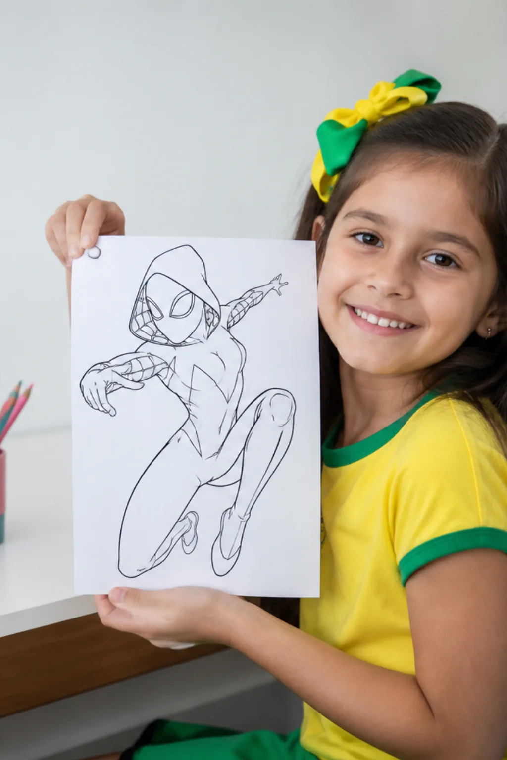 desenho da aranha fantasma para colorir - 1