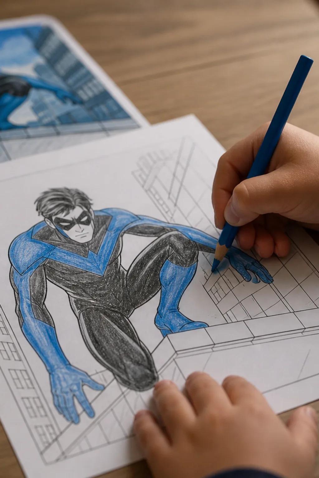 desenhos do asa noturna para colorir - 2