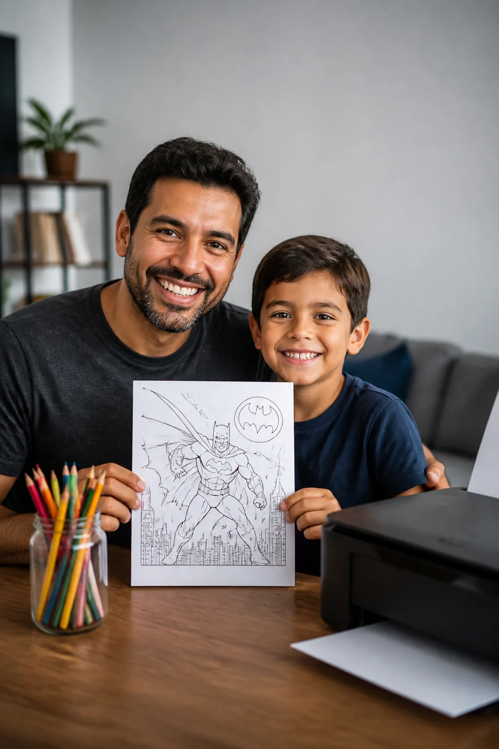 desenhos de Batman Begins para colorir — exemplo criado na Desenhos pra Colorir