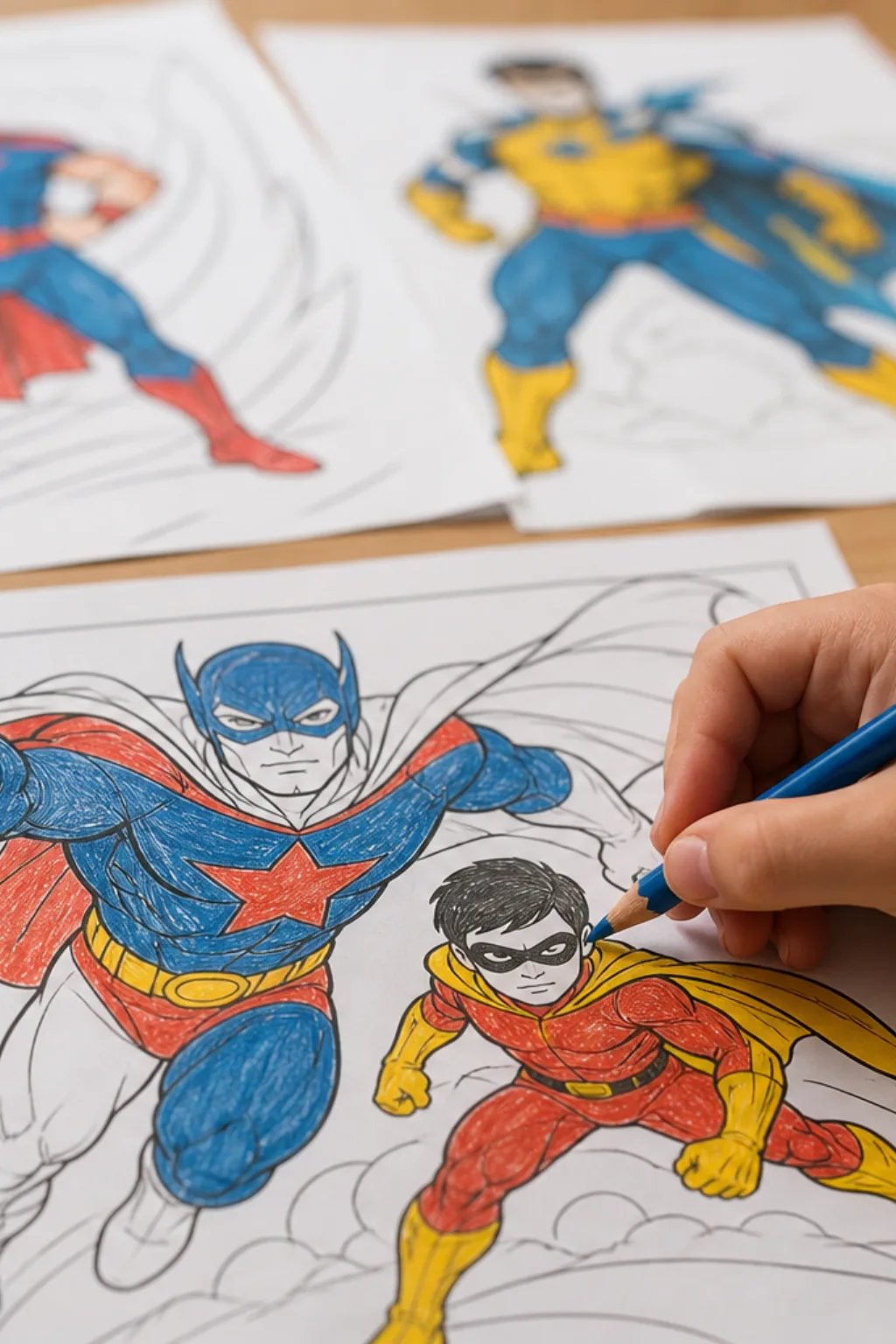 desenhos do Batman e Robin para colorir - 2