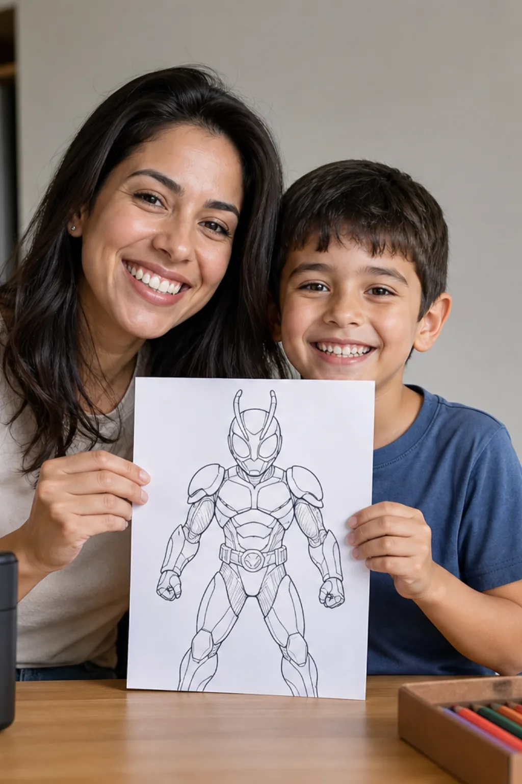 desenhos do besouro azul para colorir - 1