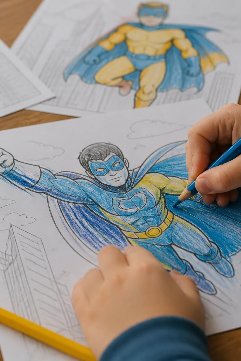 desenhos do Capitão Man para colorir - 2