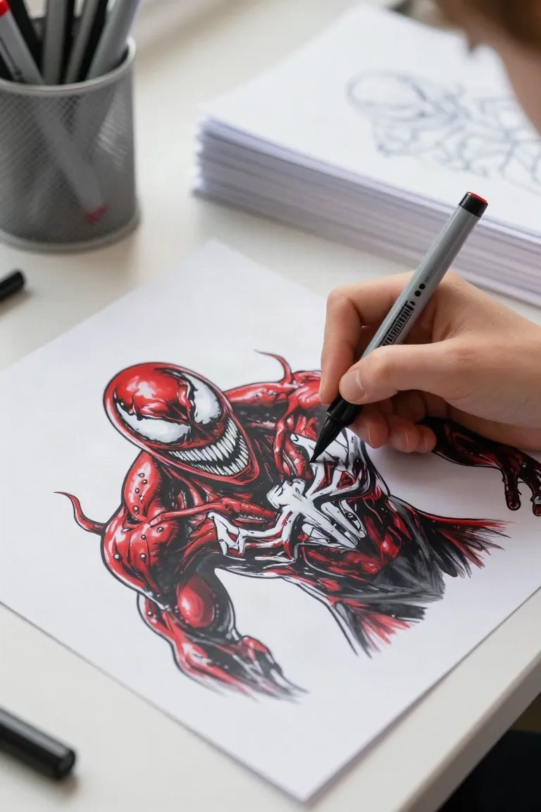 desenhos do carnificina para colorir - 2