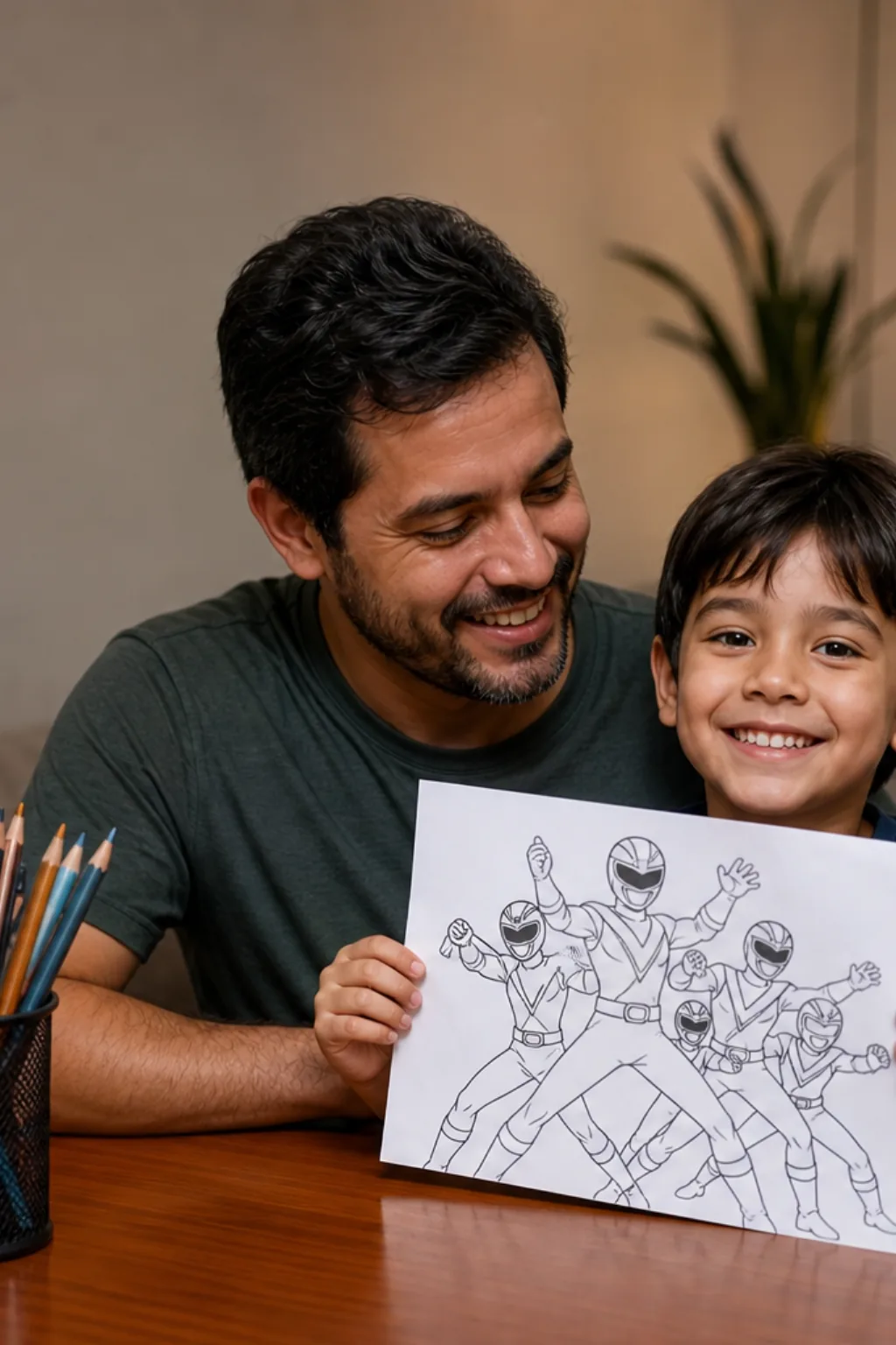 desenhos dos Changeman para colorir - 1