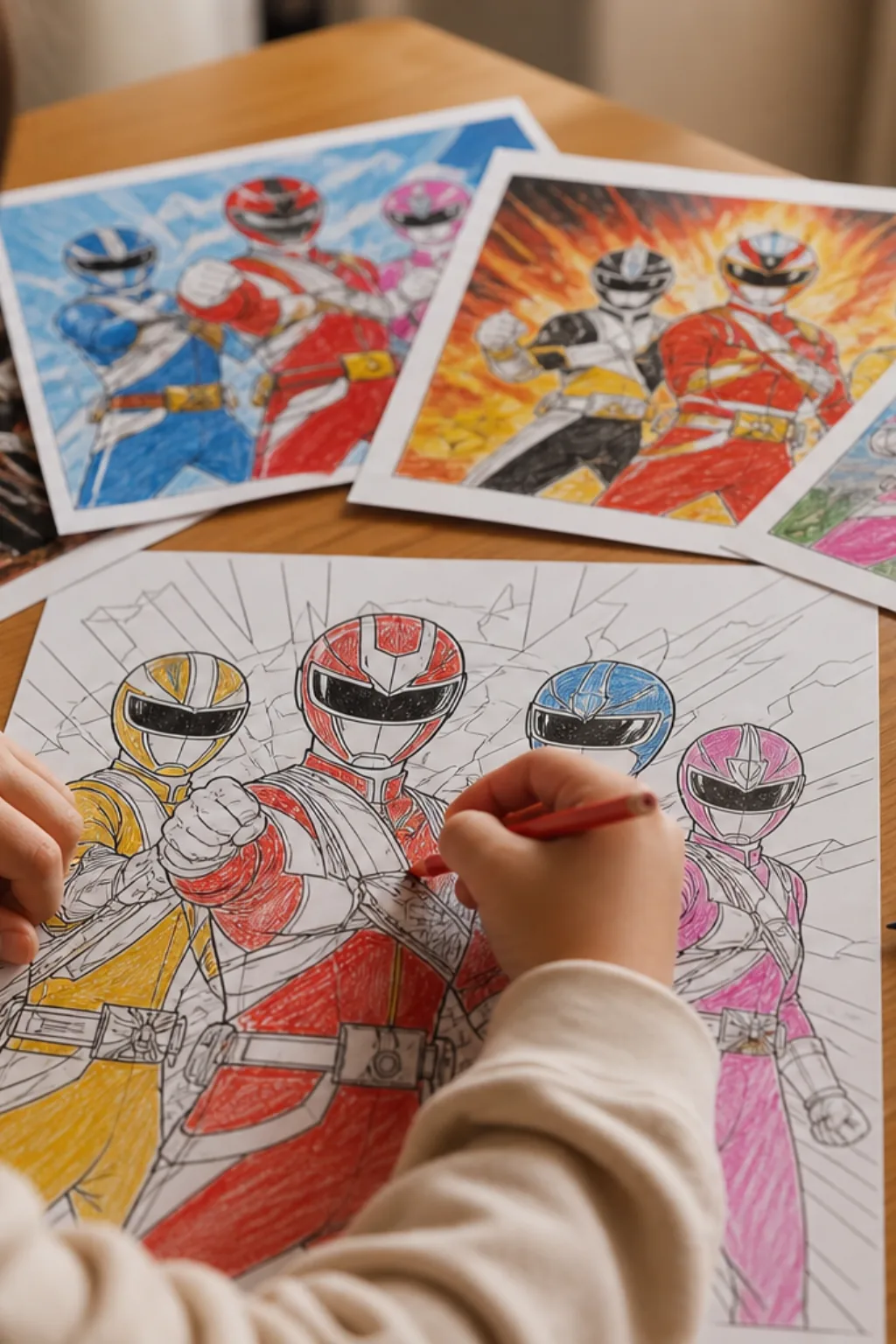 desenhos dos Changeman para colorir - 2
