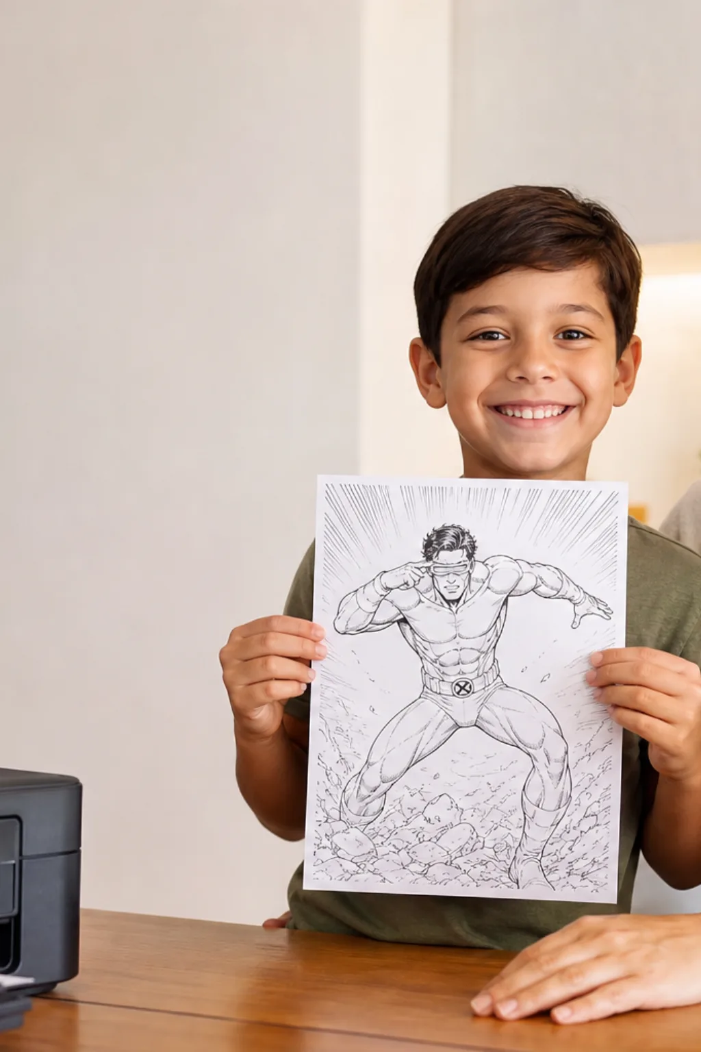 desenhos do Ciclope dos X-Men para colorir - 1