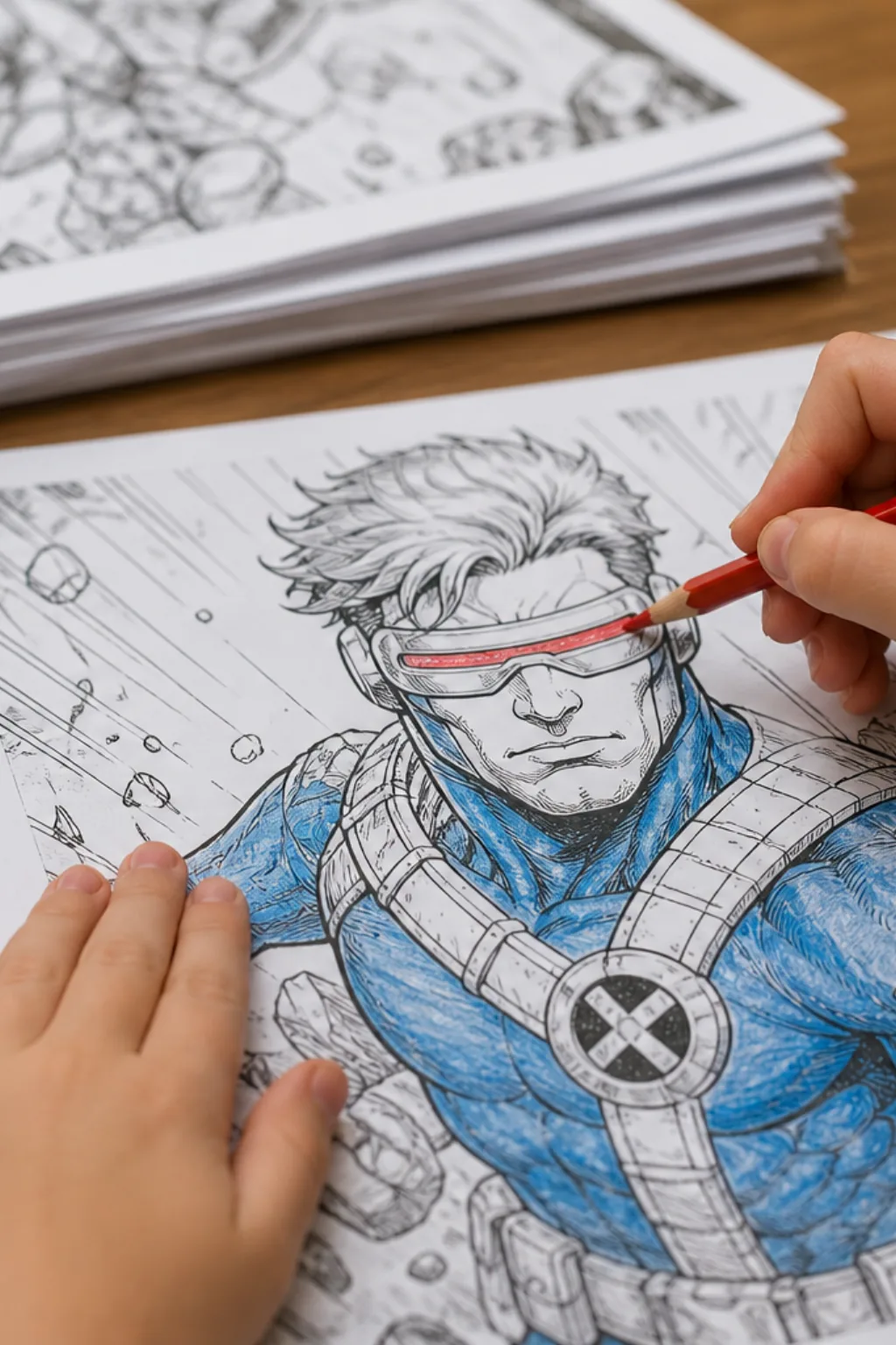 desenhos do Ciclope dos X-Men para colorir - 2