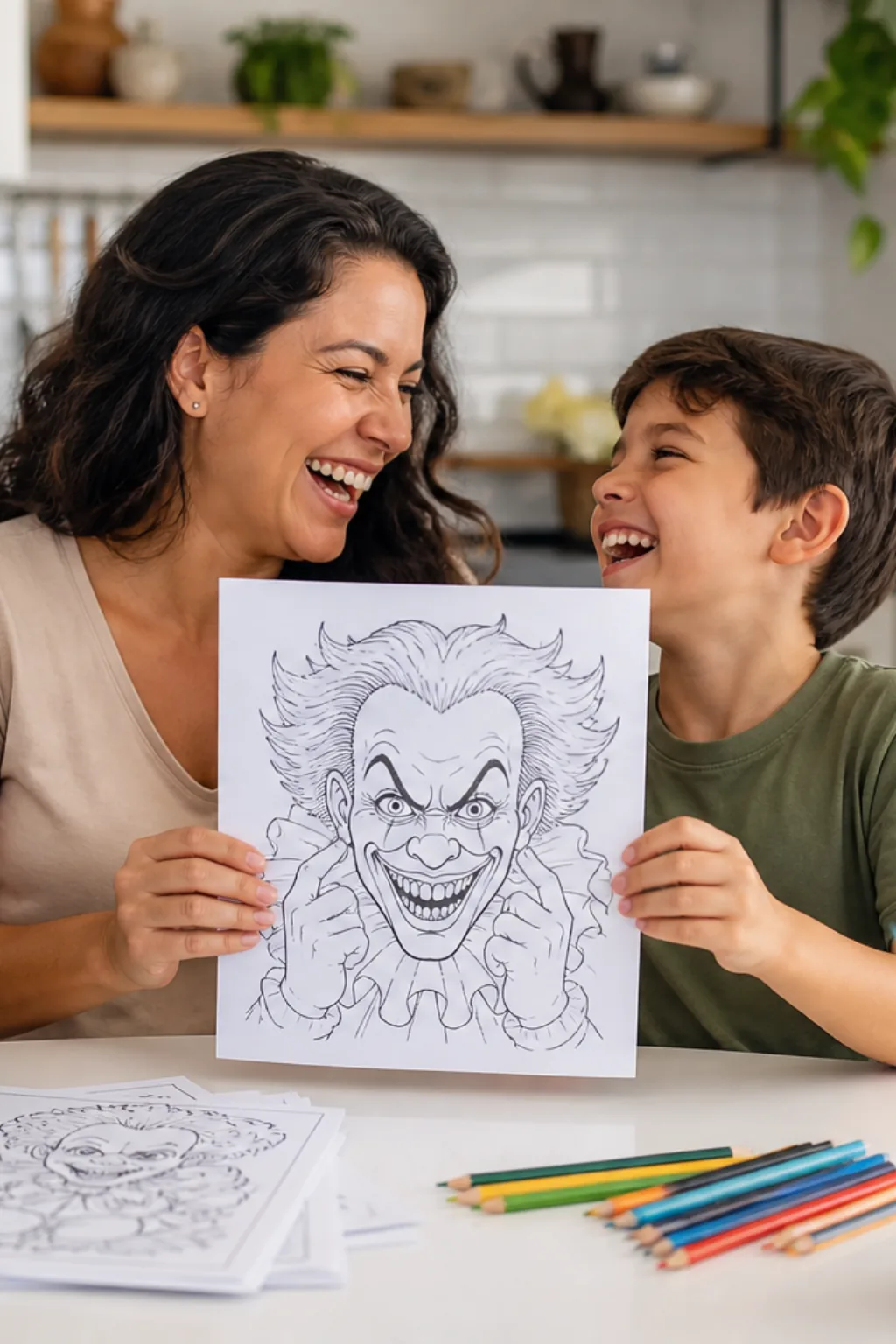 desenho do coringa para colorir - 1