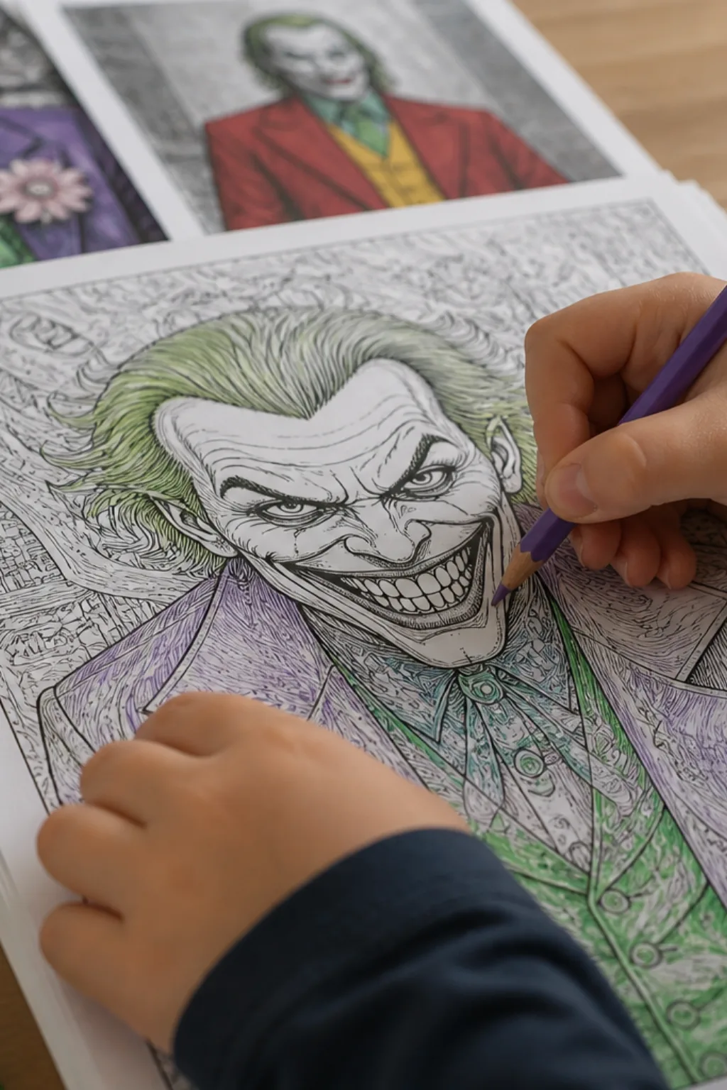 desenho do coringa para colorir - 2