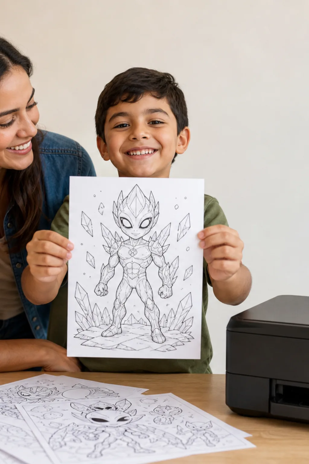 desenhos do Cromático do Ben 10 para colorir — exemplo criado na Desenhos pra Colorir