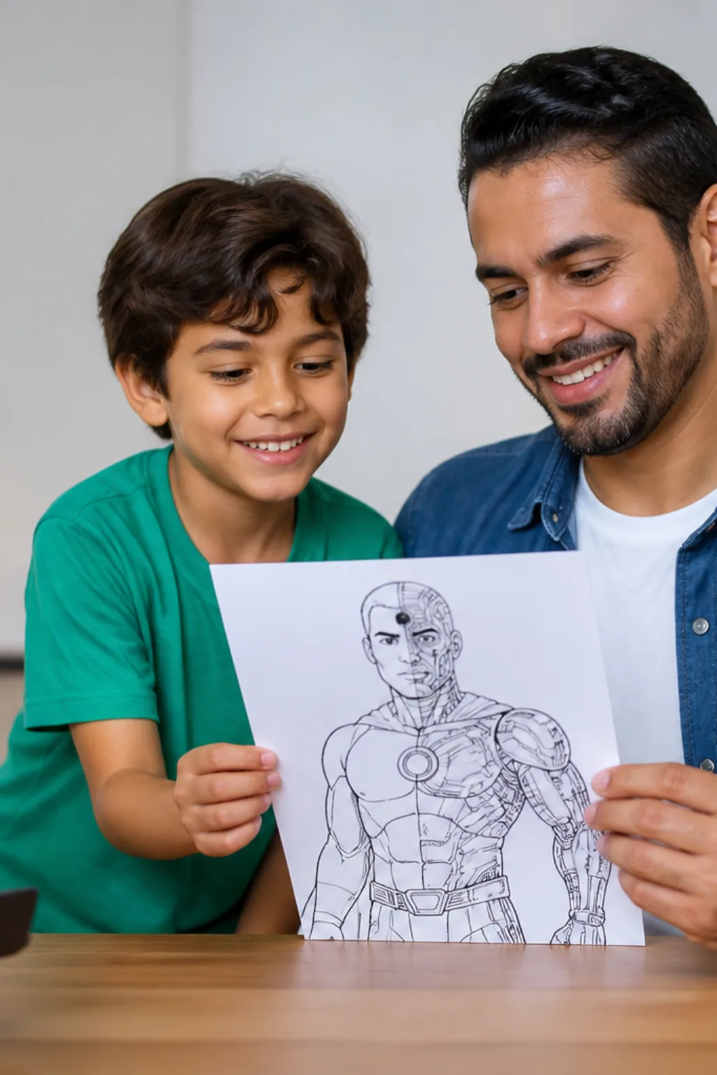 desenhos do cyborg para colorir - 1
