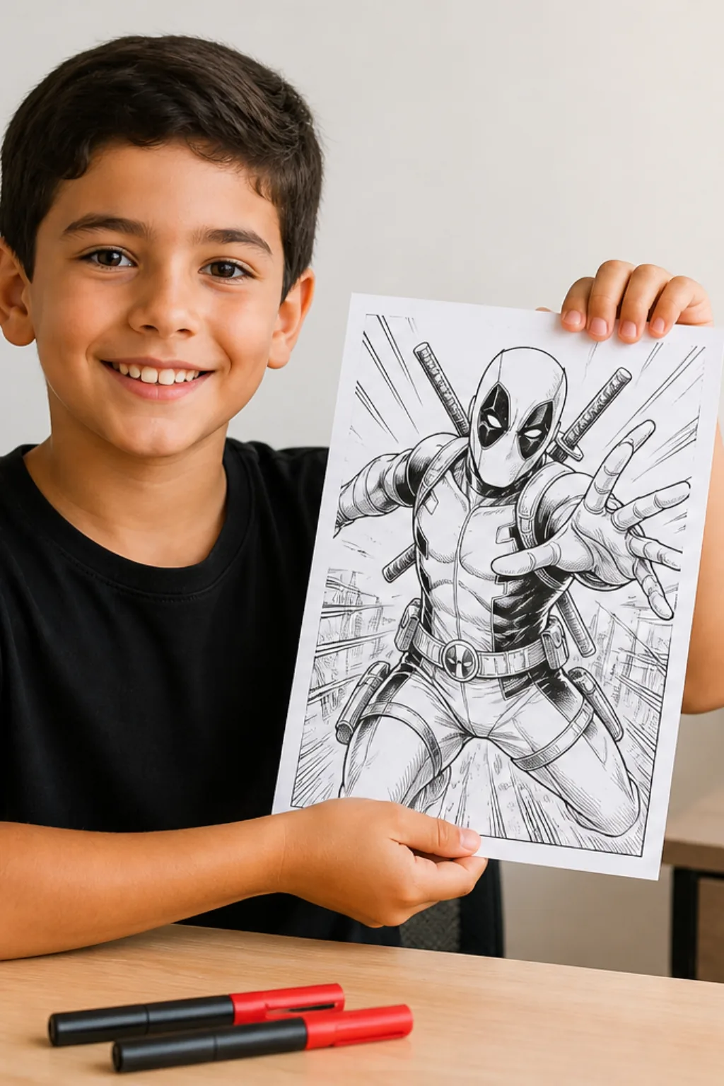 desenhos do deadpool para colorir - 1