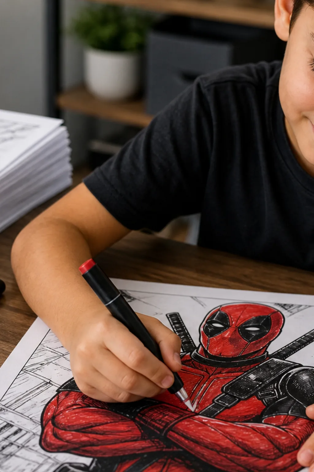 desenhos do deadpool para colorir - 2