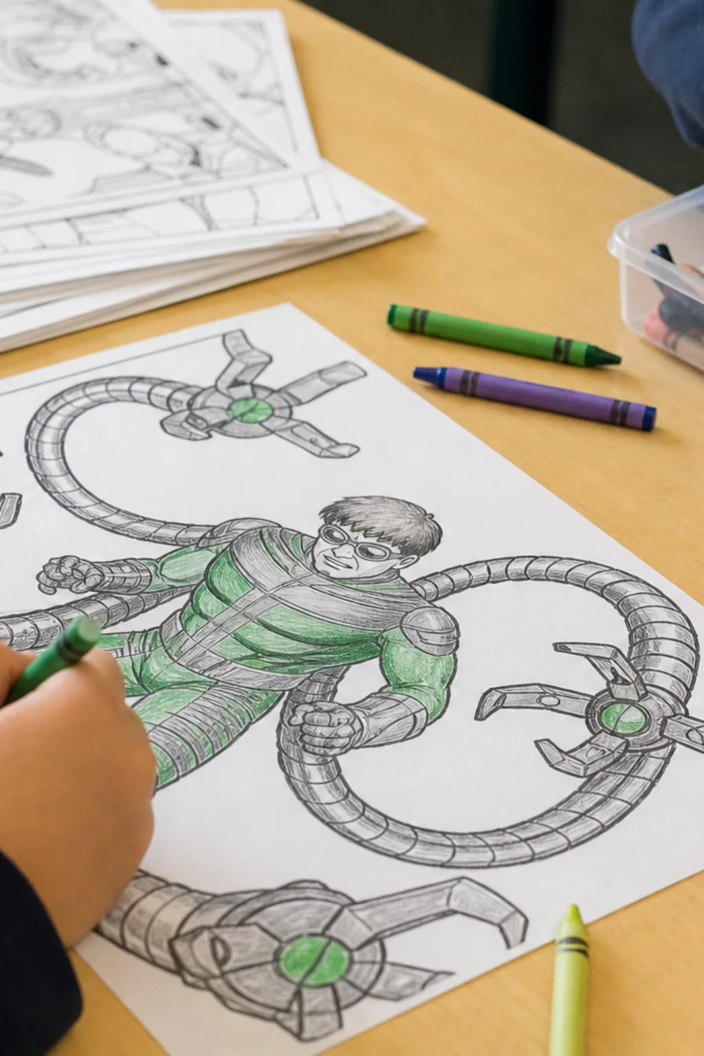 desenhos do doutor octopus para colorir - 2