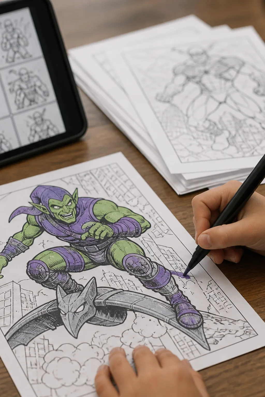 desenhos do duende verde para colorir - 2