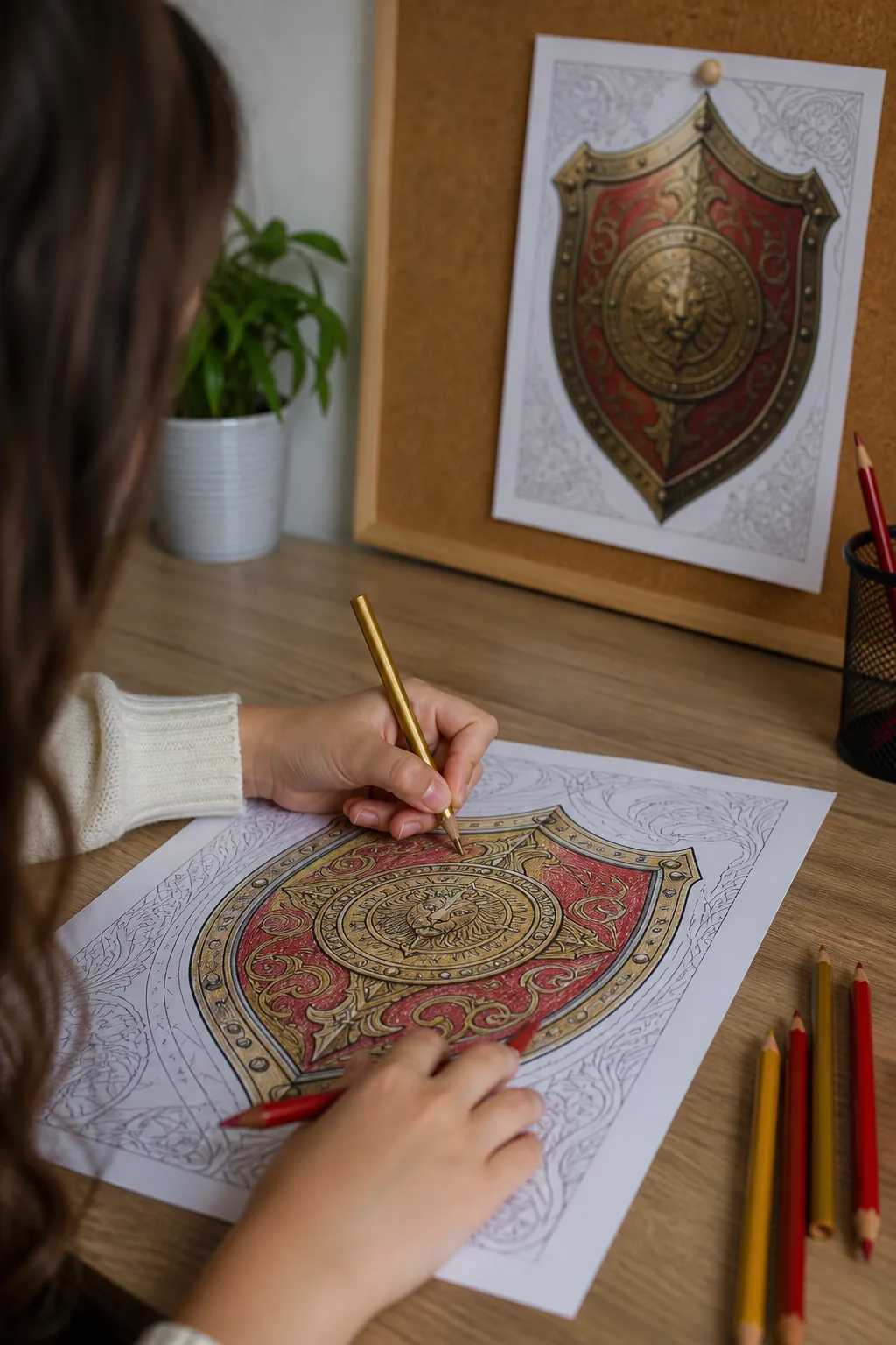 desenhos do escudo da Mulher-Maravilha para colorir - 2