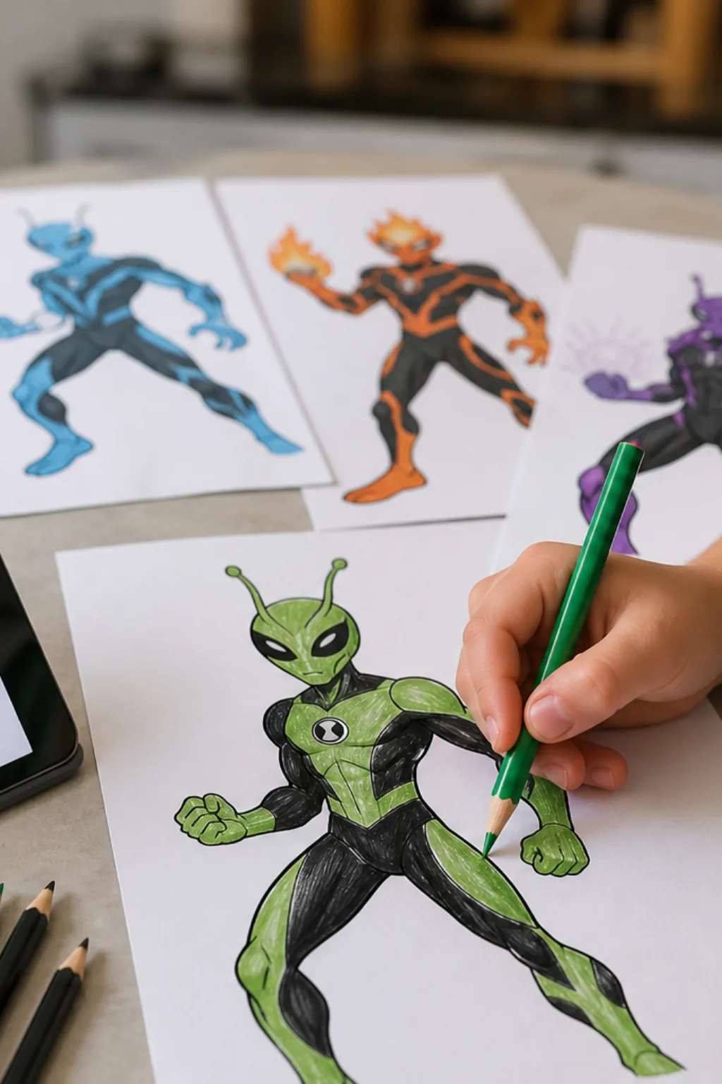 desenhos do Feedback do Ben 10 para colorir - 2