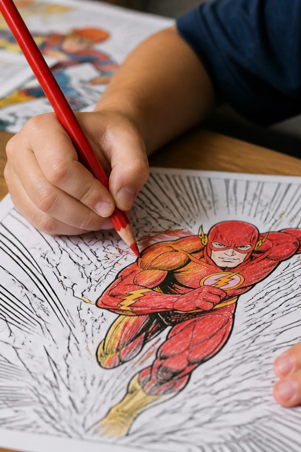 desenho do flash para colorir - 2
