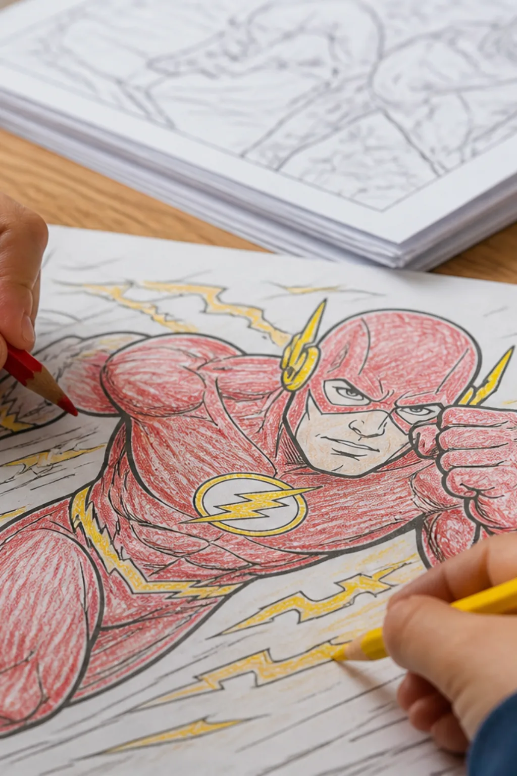 desenhos do Flash correndo para colorir - 2