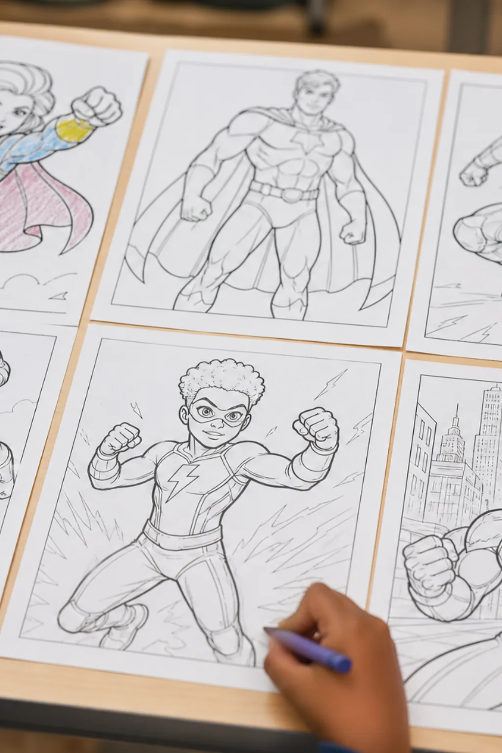 desenhos da Força Danger para colorir - 2