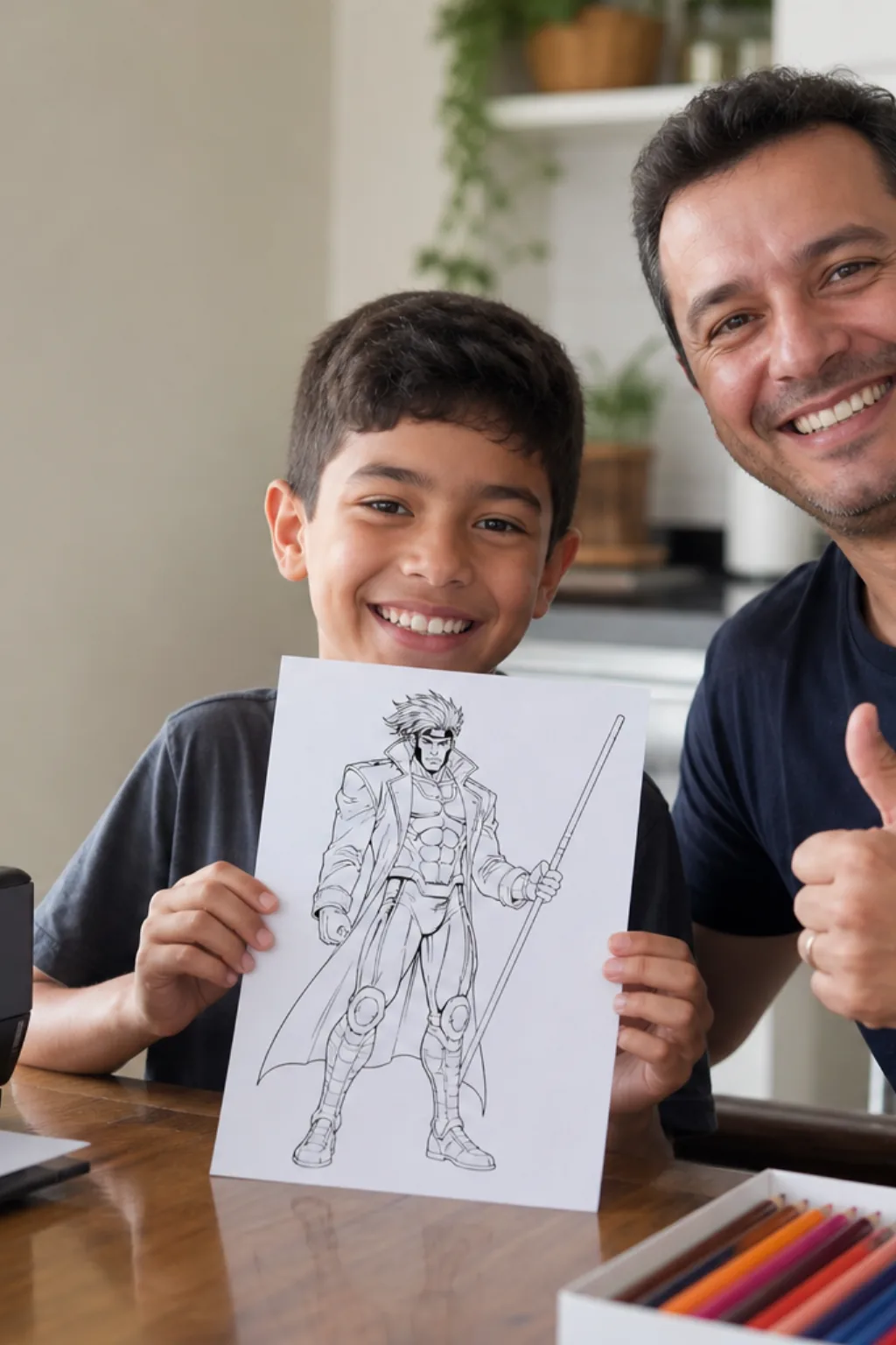 desenhos do Gambit dos X-Men para colorir - 1