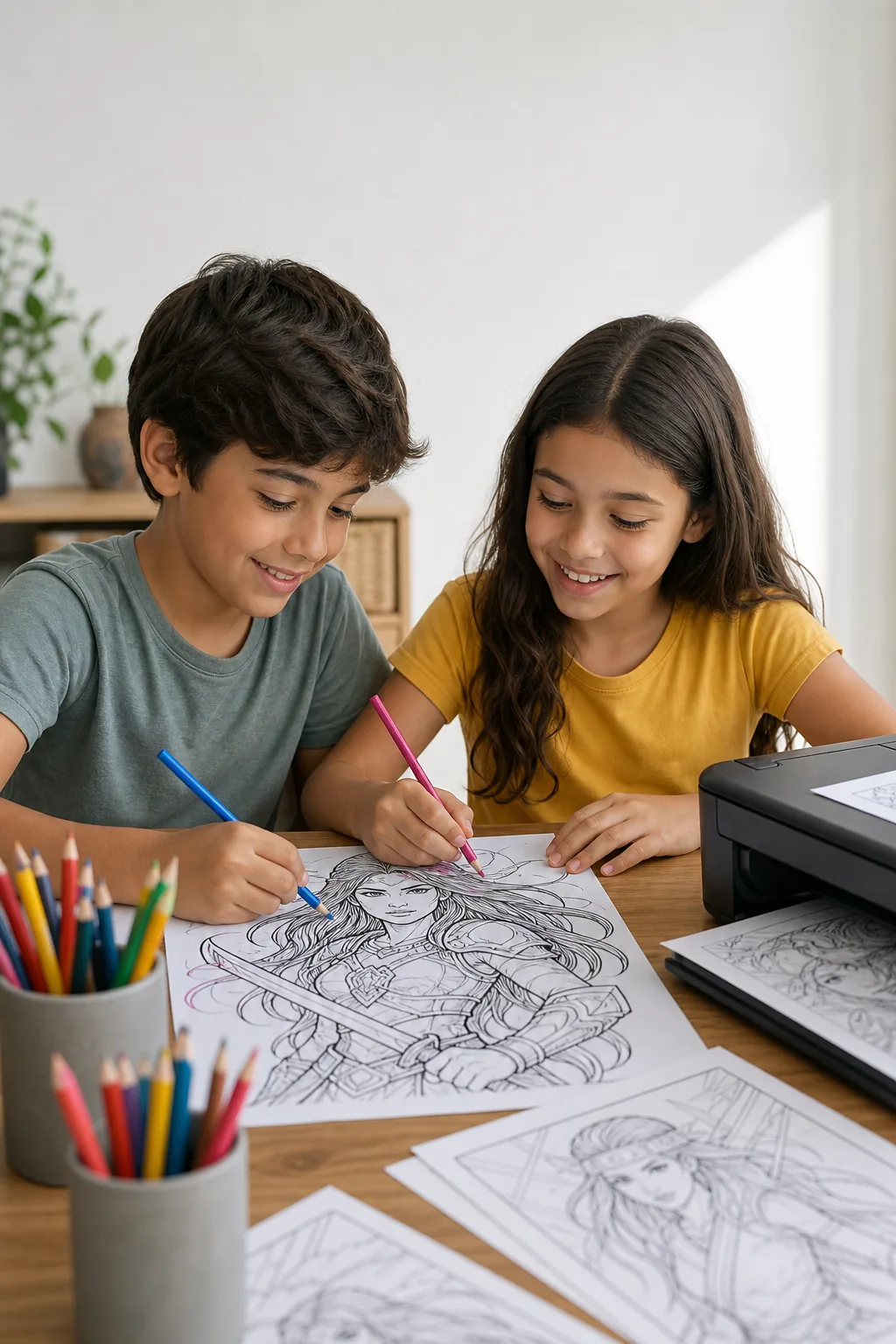 desenhos da Gamora para colorir - 1