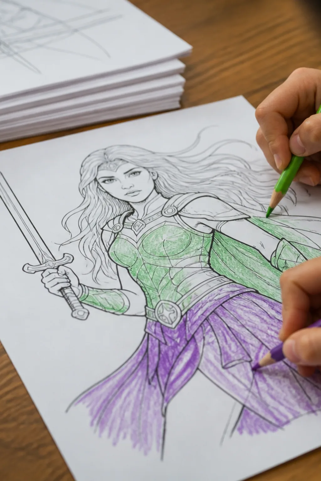 desenhos da Gamora para colorir - 2