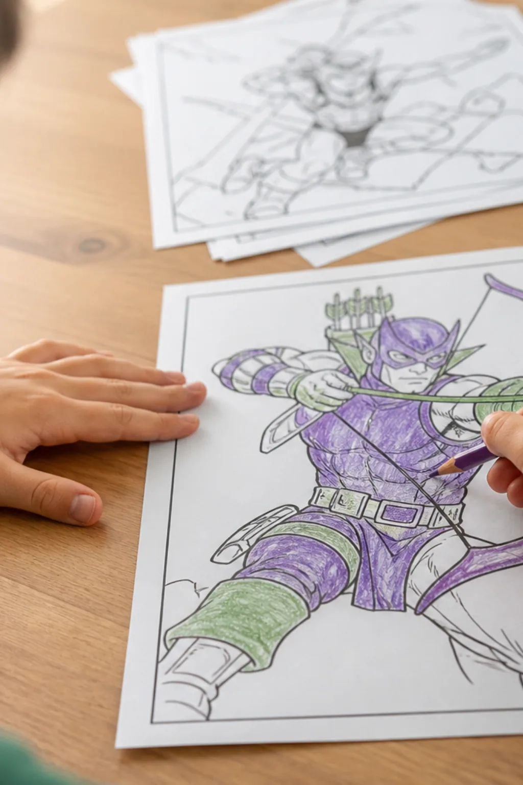 desenhos do gavião arqueiro para colorir - 2